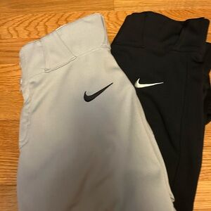 Nike Black and Gray Baseballll Pants